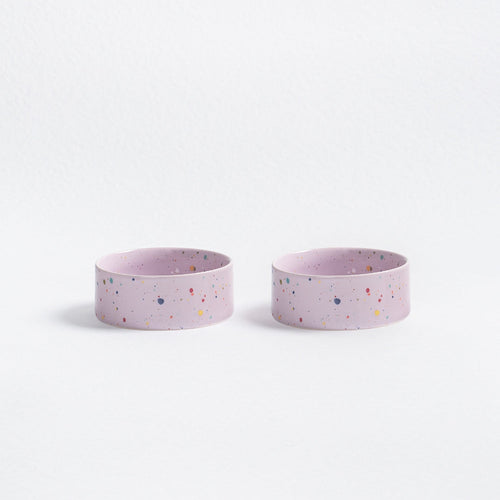 New Party Pet Bowl 14cm Set 2 Lilac