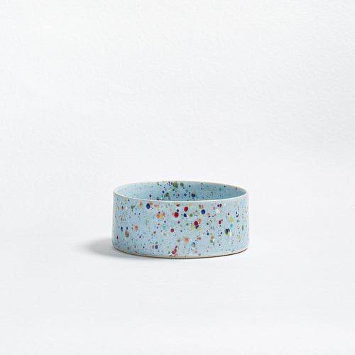 New Party Stoneware Pet Bowl 16.5cm 2 Pieces Set Soft Blue