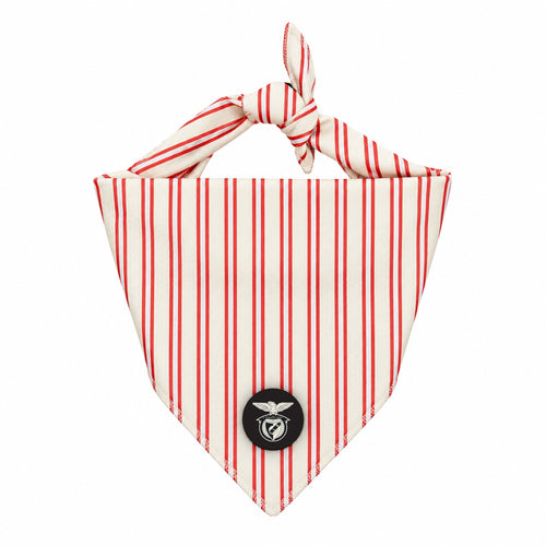Bandana refrescante Coleção SLB Riscas para cão - Produto Oficial Benfica - Tata's Concept
