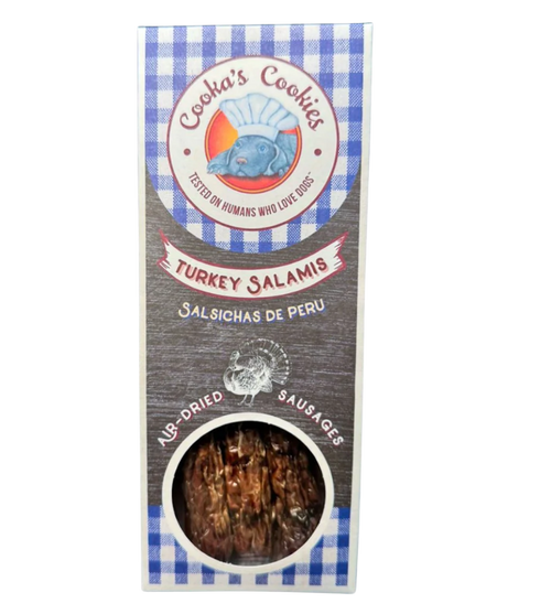 Turkey Salamis | Biscoitos para cão | l Cooka's Cookies