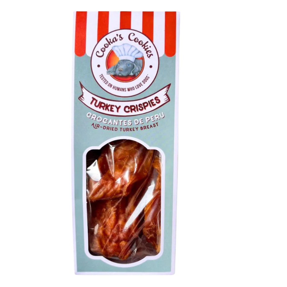 Turkey Crispies Dog Snack by Cooka's Cookies