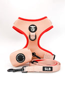 Pack Peitoral Ajustável Coleção SLB Bege para cão - Produto Oficial Benfica - Tata's Concept