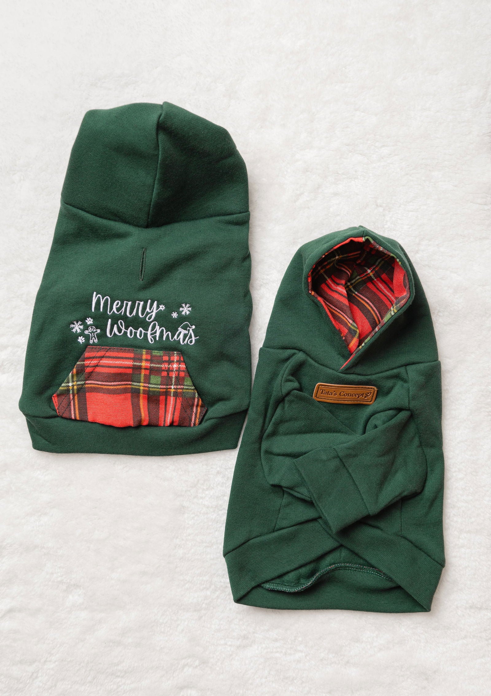 Sudadera con capucha para mascotas MERRY WOOFMAS 