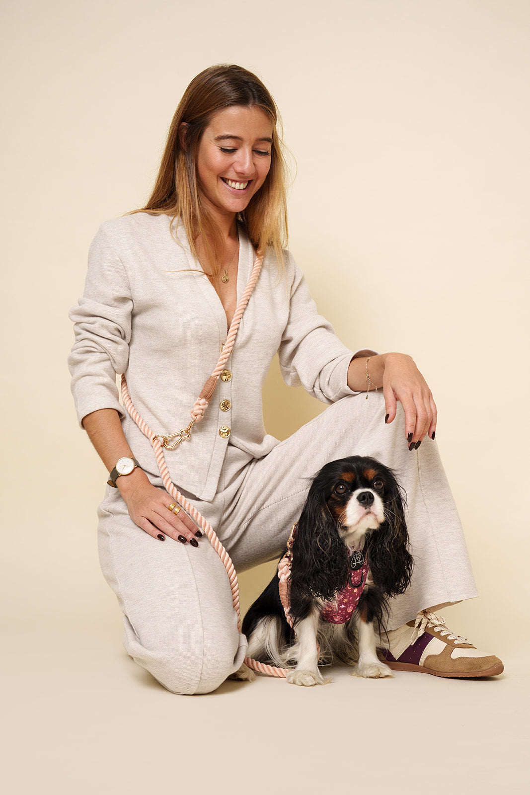 Trela mãos livres - Pêssego