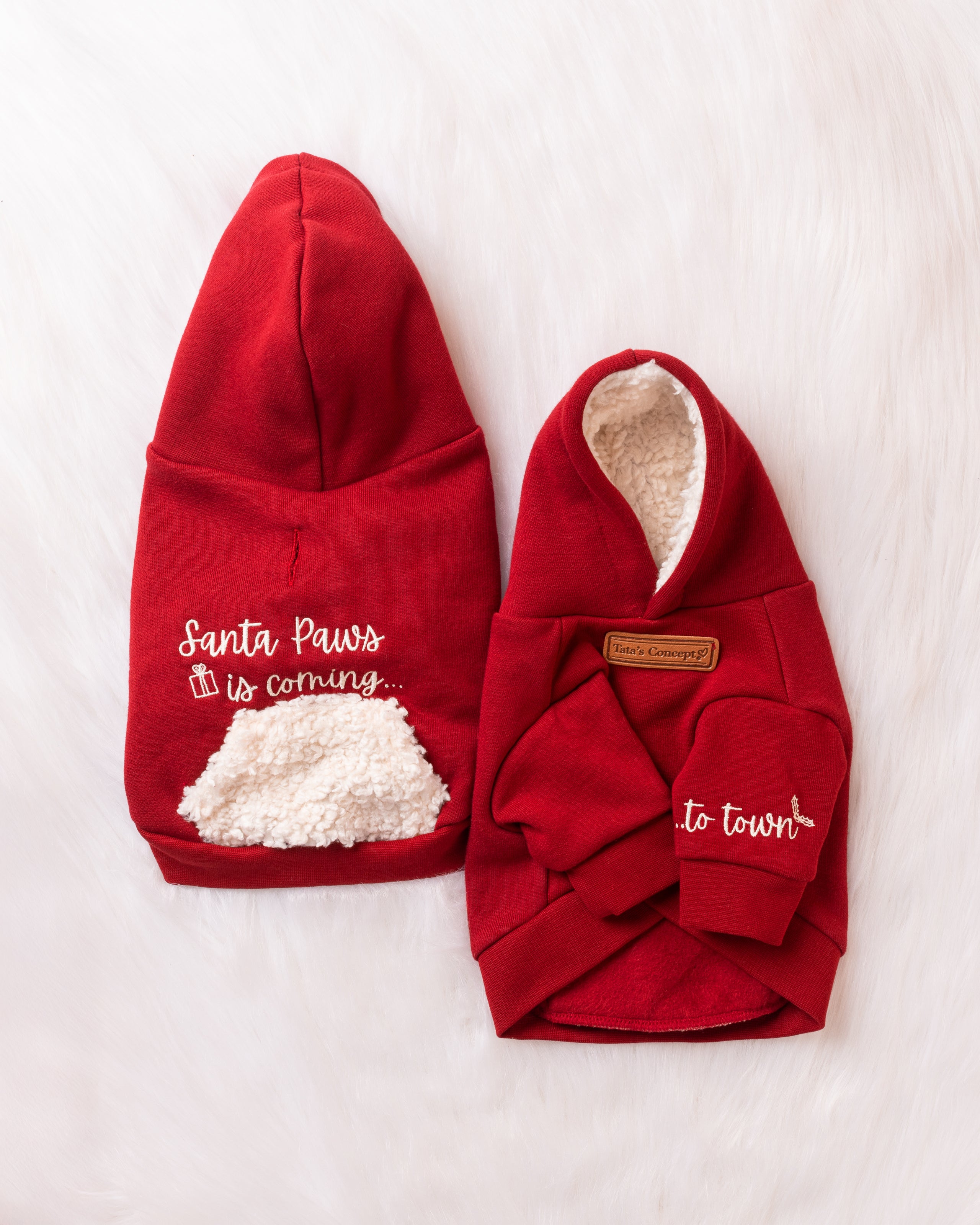 Sudadera con capucha para mascotas MERRY WOOFMAS 