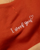 Pet Hoodie I WOOF YOU - Laranja 🧡