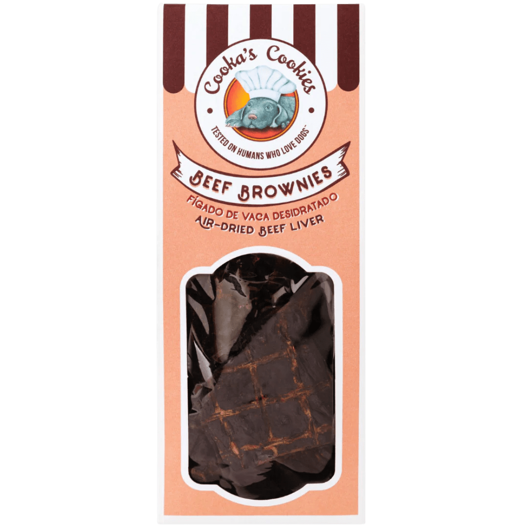 Beef Brownies Dog Snack by Cooka's Cookies