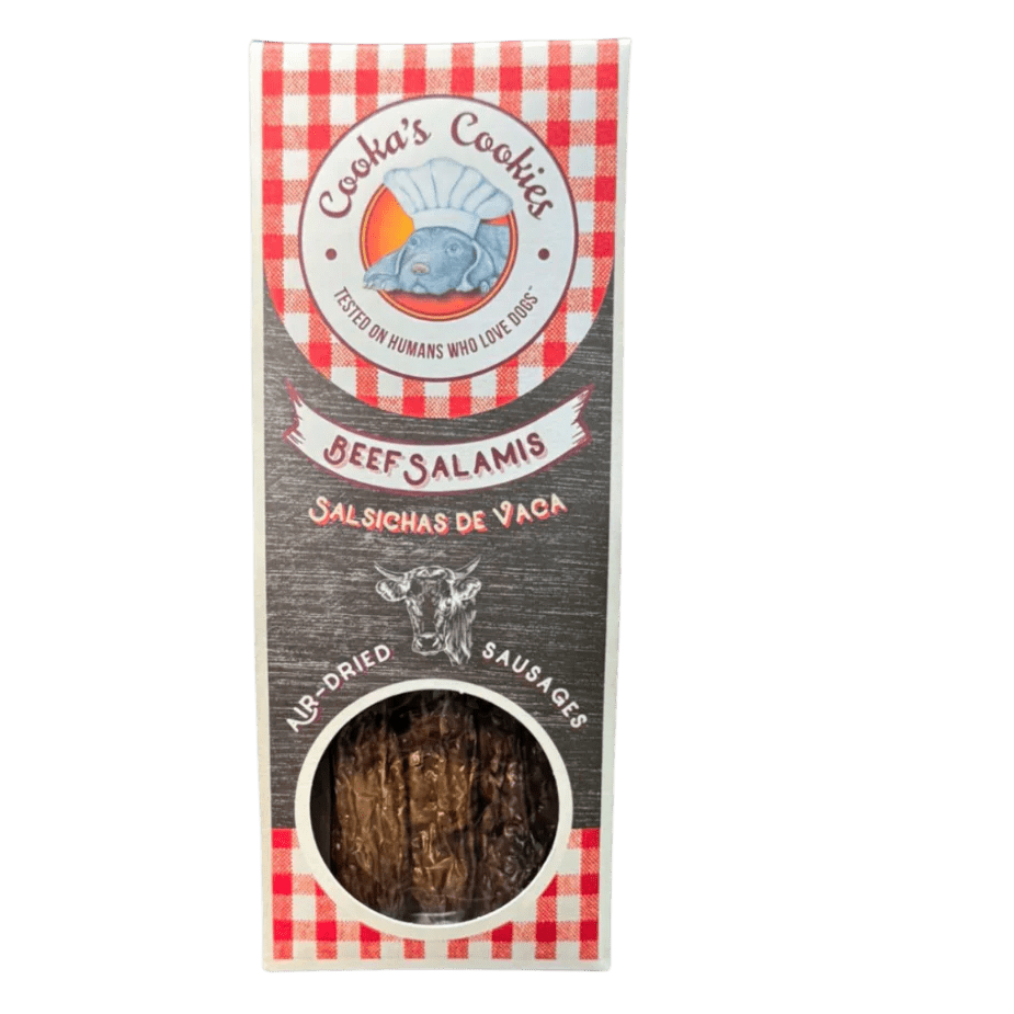 Beef Salamis Dog Snack by Cooka's Cookies