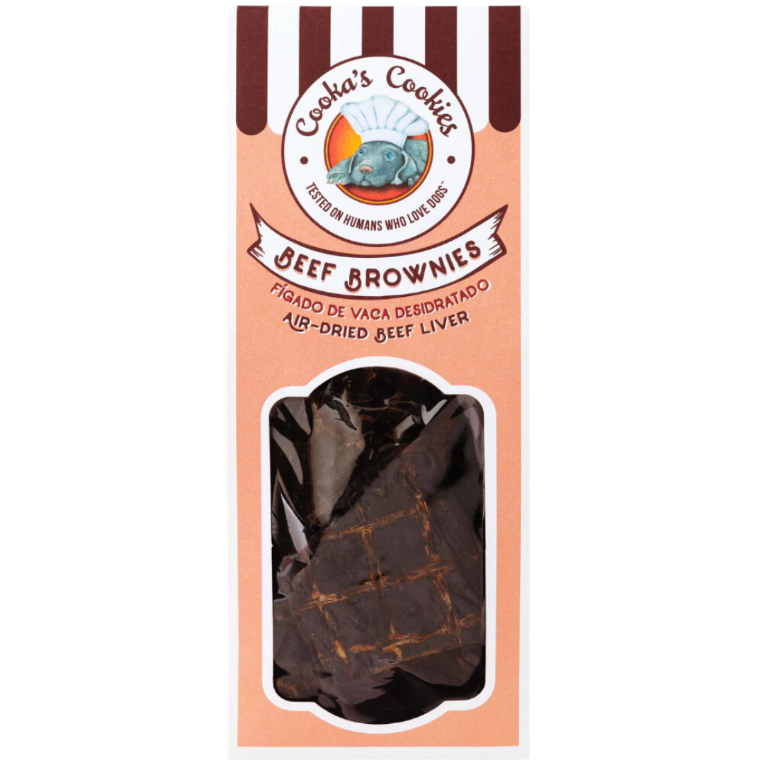 Beef Brownies Dog Snack by Cooka's Cookies