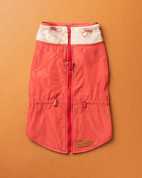 Coral Raincoat for Dogs