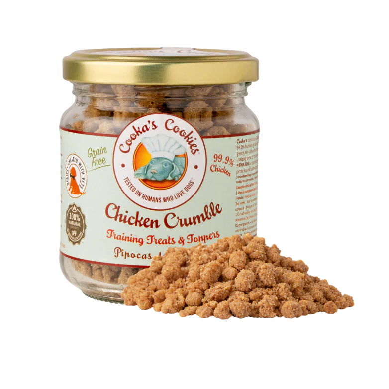 Chicken Crumble Dog & Cat Snack by Cooka's Cookies