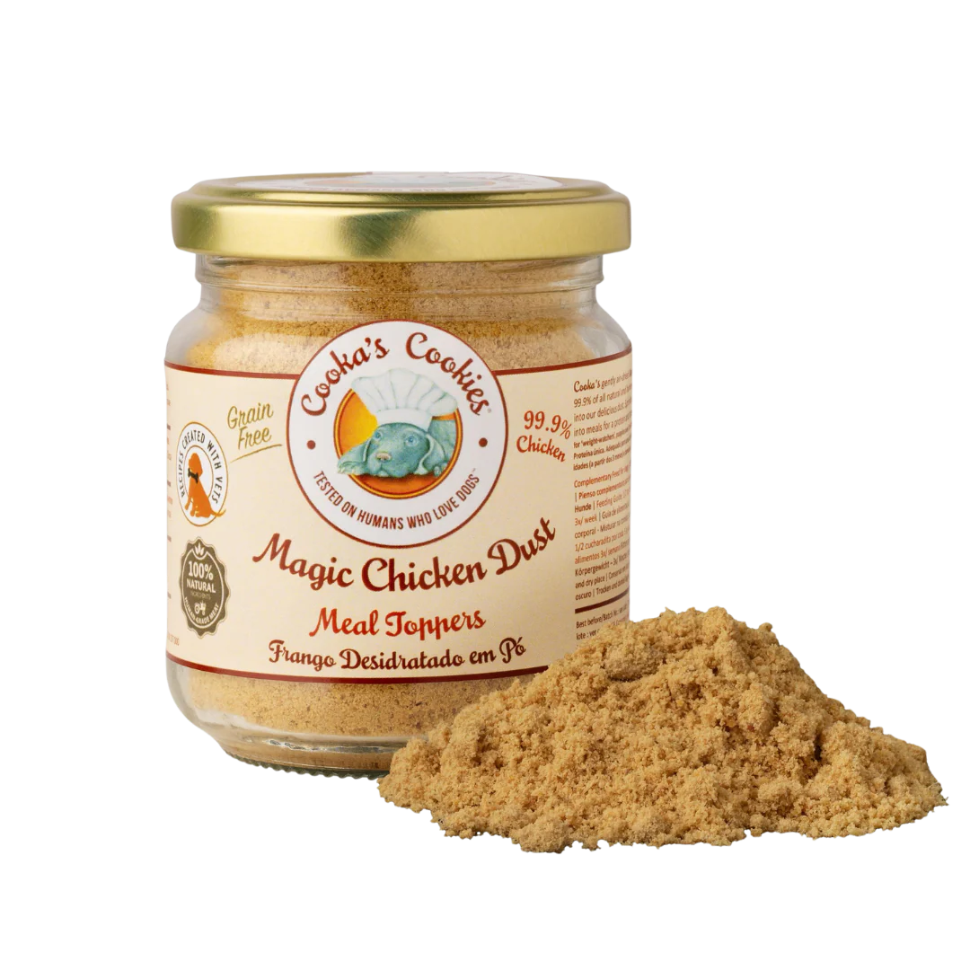 Chicken Dust Dog Food Topper by Cooka's Cookies
