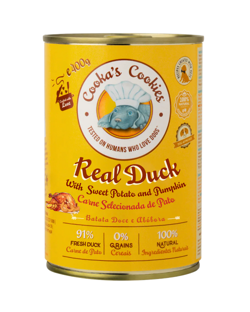 Comida Húmida para cão Pato Batata-doce e Abóbora — Cooka's Cookies