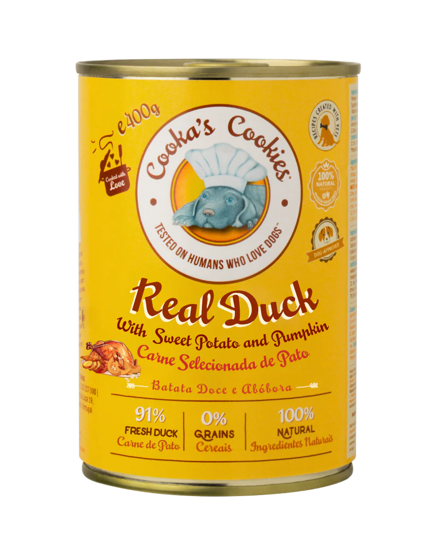 Comida Húmida para cão Pato Batata-doce e Abóbora — Cooka's Cookies