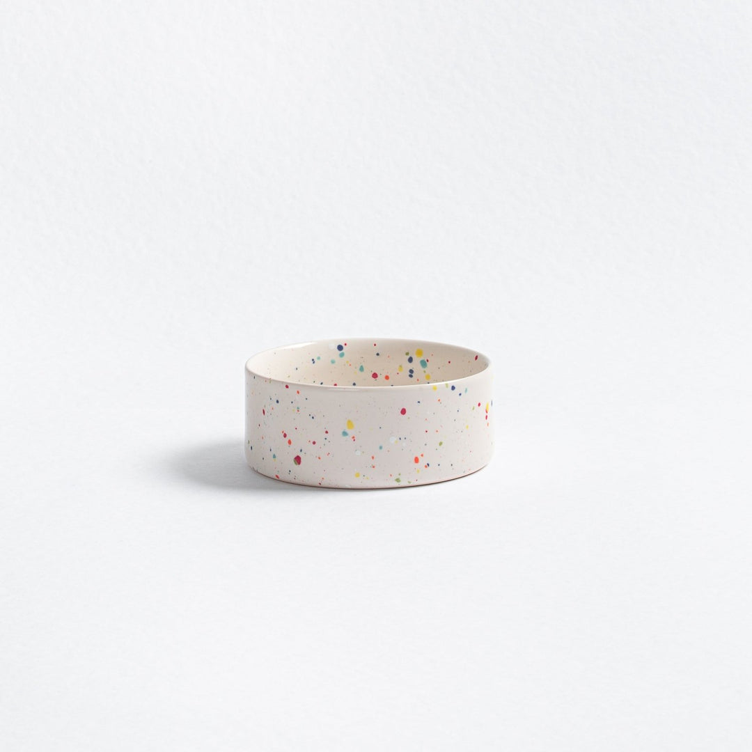 Set of 2 Pet Bowls - White (16.5cm)