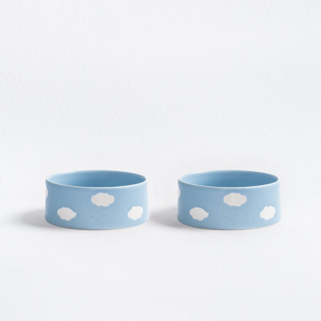 Set of 2 Pet Bowls - Cloud (16.5cm)