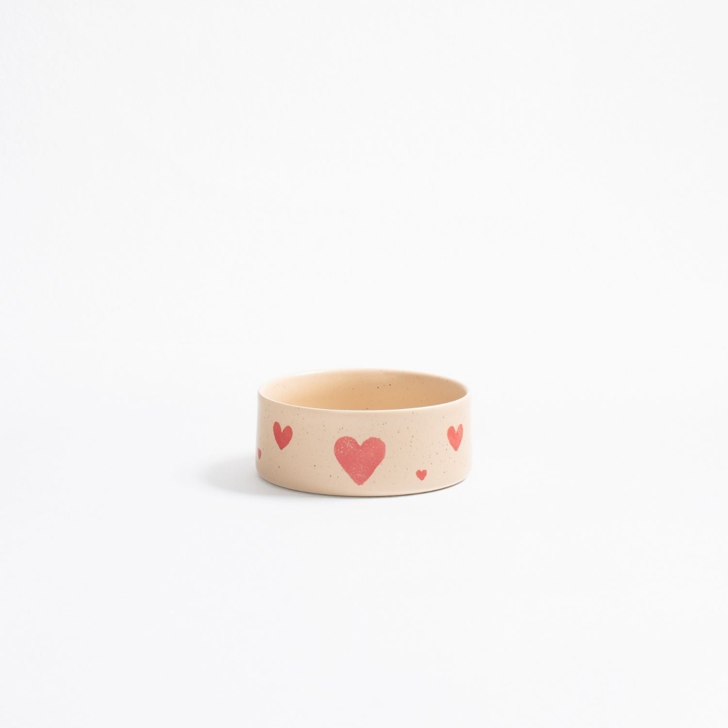 Conjunto de 2 Tigelas para Animais - Cozy Hearts (14cm) - Tata's Concept ®️