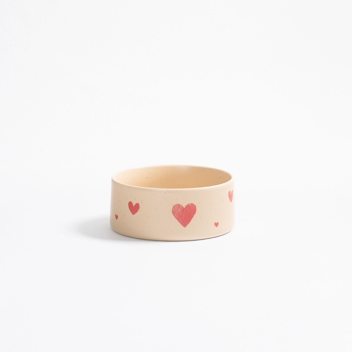 Conjunto de 2 Tigelas para Animais - Cozy Hearts (16,5cm) - Tata's Concept ®️