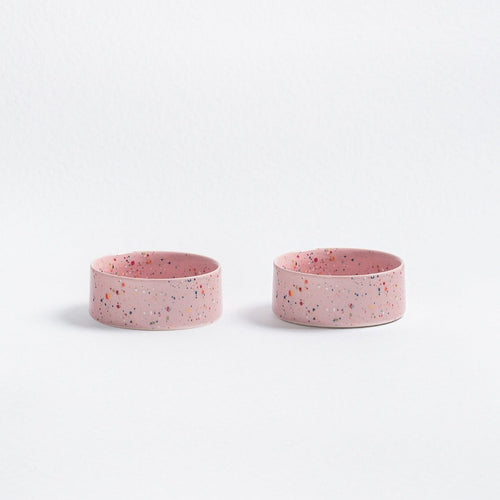 Conjunto de 2 Tigelas para Animais - Rosa (14cm) - Tata's Concept ®️
