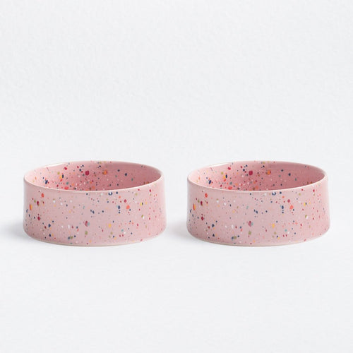 Conjunto de 2 Tigelas para Animais - Rosa (16,5cm) - Tata's Concept ®️