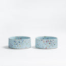 Conjunto de 2 Tigelas para Animais - Soft Blue (16,5cm) - Tata's Concept ®️