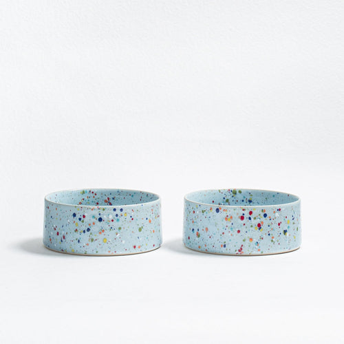 Conjunto de 2 Tigelas para Animais - Soft Blue (16,5cm) - Tata's Concept ®️