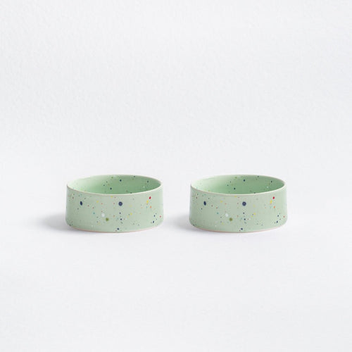 Conjunto de 2 Tigelas para Animais - Verde (14cm) - Tata's Concept ®️