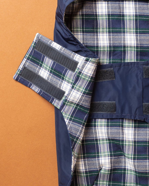 Gabardine Azul com capuz - Tata's Concept ®️