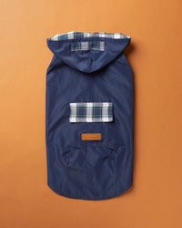 Gabardine Azul com capuz