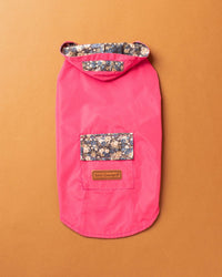 Gabardine Rosa com capuz