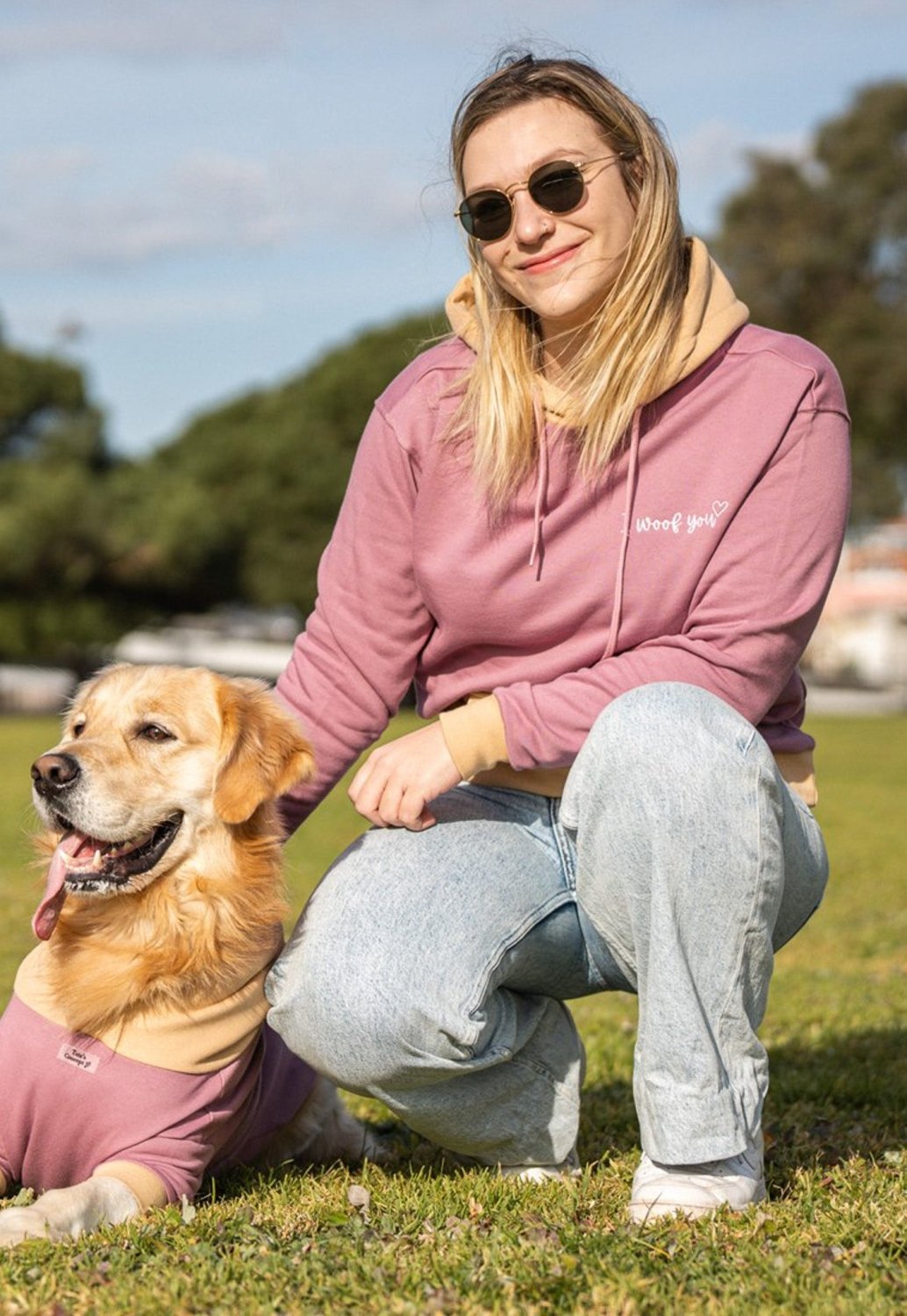I WOOF YOU Adult Hoodie