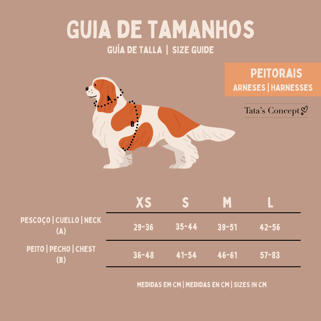 Peitoral Ajustável Ciao Bella - Tata's Concept ®️